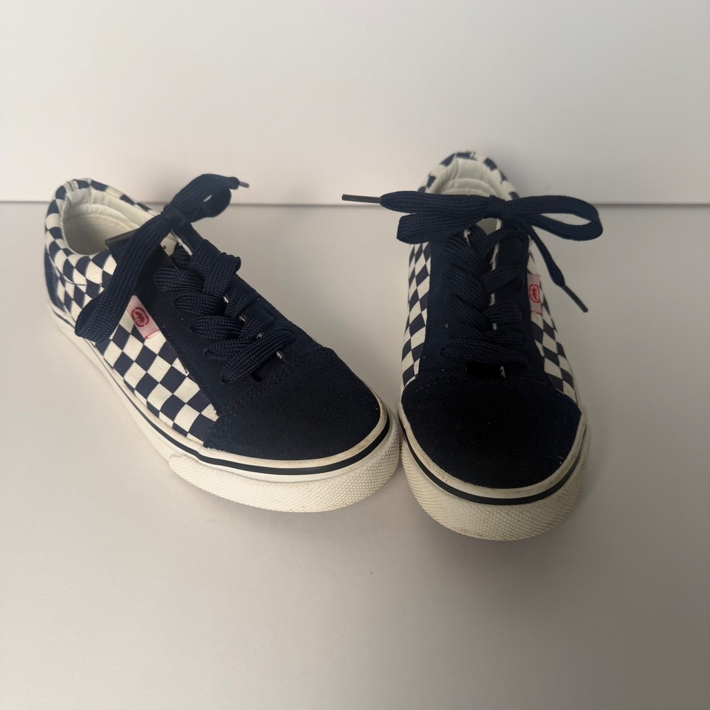 Ecko Unltd Steven-01B Navy White Checkered Low Top Sneakers Mens 5